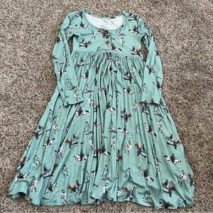 Posh Peanut Long Sleeve Dress - Wallace - Horse - Knight - Size 12y